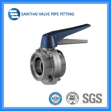 Sanitary Stainless Steel Multi Position Handle Butterfly Valve